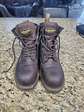 Dr. Martens Industrial Brown Men's Work Boots Steel Toe